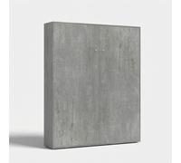 ProduceShop - Cama matrimonio 160 x 190 cm abatible armario gris pared Kentaro Concrete
