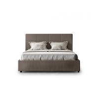 ProduceShop - Cama matrimonio polipiel canapé 160 x 190 cm diseño Mika Coffee