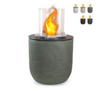 ProduceShop - Chimenea de bioetanol de jardín diseño de suelo Ø 35 x h 55 cm Raffaello Dark green
