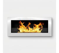 ProduceShop - Chimenea de bioetanol de pared y empotrada de acero inox Livorno