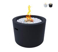 ProduceShop - Chimenea de bioetanol de suelo brasero redondo 47,5 cm jardín exterior Rodi Black