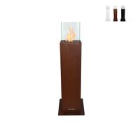 ProduceShop - Chimenea de bioetanol de suelo jardín exterior diseño de columna Capri 70 Brown