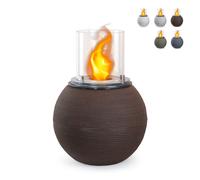 ProduceShop - Chimenea de bioetanol de suelo para exterior interior Ø 40 x h 54 cm Botticelli Brown