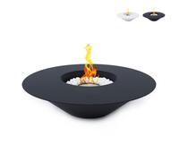 ProduceShop - Chimenea de bioetanol diseño de suelo exterior redonda 60 cm Santorini Black