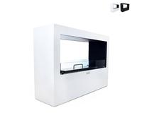 ProduceShop - Chimenea de bioetanol diseño para interior exterior 100 x 30 x 70 cm Giotto S White