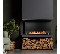 Chimenea de bioetanol empotrada Biochimenea trifacial con 3 lados abiertos 90x45 TREVI 90
