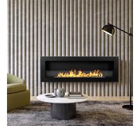 ProduceShop - Chimenea de bioetanol empotrable en pared biocamino 120x40 Livorno 120 negro