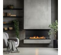 ProduceShop - Chimenea de bioetanol empotrada de 3 lados abiertos biocamino 120x50 Trevi 120