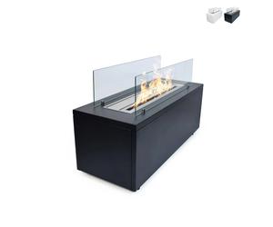 ProduceShop - Chimenea de bioetanol interior exterior de suelo 100 x 40 x 40 cm Caravaggio Black