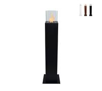 ProduceShop - Chimenea de bioetanol jardín exterior diseño de suelo columna Capri 110 Black