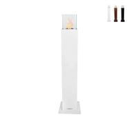 Chimenea de Jardín de Bioetanol Capri 110 Biochimenea de exterior Blanca