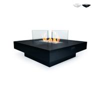 Chimenea de bioetanol de pie, para interior y exterior, modelo Panarea, color , dimensiones 70x70x35 cm