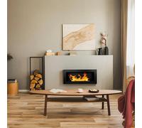 ProduceShop - Chimenea de bioetanol moderna de encastre Lucca Nero