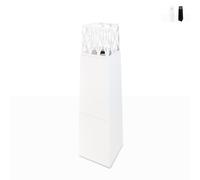 ProduceShop - Chimenea de bioetanol para jardín exterior diseño de columna Vulcano White