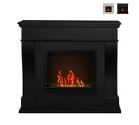 ProduceShop - Chimenea de piso de bioetanol para sala de estar biochimenea con marco Washington Black