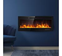 ProduceShop - Chimenea eléctrica empotrada pared estufa LED multicolor Chicago
