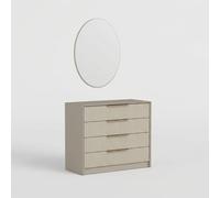 ProduceShop - Cómoda para dormitorio con espejo Kale