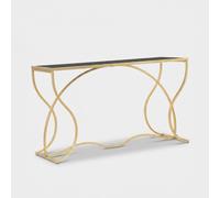 ProduceShop - Consola de diseño en metal y vidrio templado Sunshine