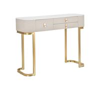 ProduceShop - Consola de entrada con 3 cajones y patas doradas 100x40cm Glamour
