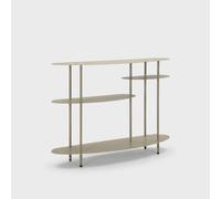 ProduceShop - Consola de entrada de metal con estantes Saturno Plus Pigeon gray