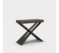ProduceShop - Consola de entrada extensible nogal 90x40-196cm Diago Small Noix