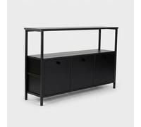 ProduceShop - Consola de entrada para sala de estar con compartimento de almacenamiento Solace Negro