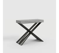 ProduceShop - Consola extensible 90x40-196cm mesa gris Diago Small Concrete