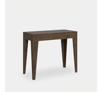 ProduceShop - Consola extensible madera mesa comedor 90 x 42 - 302 cm Isotta Noix