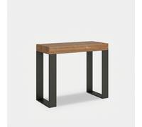 ProduceShop - Consola vestíbulo mesa extensible 90 x 40 - 300 cm madera metal Tecno Fir