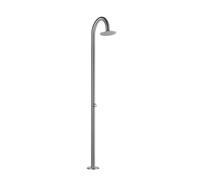 Sined modelo palau ducha de acero inoxidable de calidad solo agua fría para piscinas jardines y playas. estructura y accesorios de acero inoxidable aisi 316l, acero marino. diámetro del tambor 6 cm. s