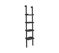 ProduceShop - Estantería de pared blanca escalonada 4 estantes moderna h180cm Little Peoria Black