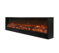 ProduceShop - Etna Chimenea eléctrica moderna 1500W empotrada 300cm calor 6 niveles