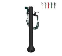 ProduceShop - Fuente de jardín a columna con manguera flexible y pistola 8 chorros Acqua Pro Black