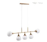 ProduceShop - La lámpara de techo moderna enciende bolas de cristal blancas Erich Maytoni Gold