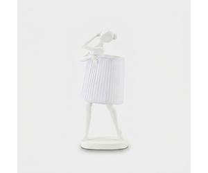 ProduceShop - Lámpara de mesa de resina con pantalla Ballet