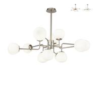 ProduceShop - Lámpara de techo 12 esferas de cristal mate de diseño moderno Erich Maytoni Silver
