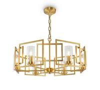ProduceShop - Lámpara de techo candelabro dorada suspensión salón 6 luces Bowi Maytoni