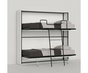 ProduceShop - Litera abatible con colchón doble 85x185cm Kando 2MBF