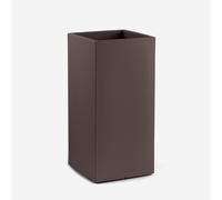 ProduceShop - Macetero cuadrado alto de jardín en polietileno Loto Dark gray