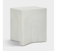 Mauro Ferretti Mesa auxiliar Arc 40,5 x 40,5 x 50,5 cm Crema MGO