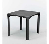 ProduceShop - Mesa bar café Poly rotin 80x80 Grand Soleil Olè Black