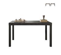 ProduceShop - Mesa de comedor cocina 140x90 cm de madera moderna con patas de hierro Sartel Gray