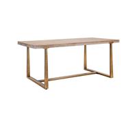 ProduceShop - Mesa de comedor de madera y metal 90x180 cm estilo industrial Ankara