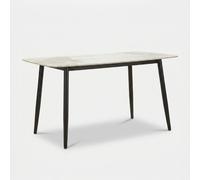 ProduceShop - Mesa de comedor de metal y cerámica Josh