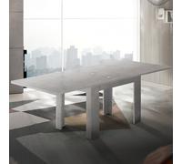 ProduceShop - Mesa de comedor diseño moderno extensible en forma de libro 90-180 x 90 cm Jesi Raw