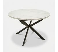 ProduceShop - Mesa de comedor extensible de cerámica y metal Martin