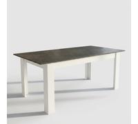 ProduceShop - Mesa de comedor extensible de madera efecto mármol Gemma