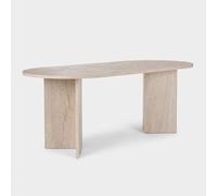 ProduceShop - Mesa de comedor moderna en melamina 200x90 Sabella Beige