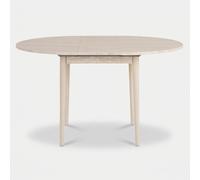 ProduceShop - Mesa de comedor redonda extensible Viona, ahorra espacio Beige