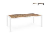 ProduceShop - Mesa de jardín de aluminio 198x100 Elias YES White